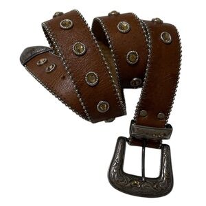Leatherock Women’s Leather Studded Belt